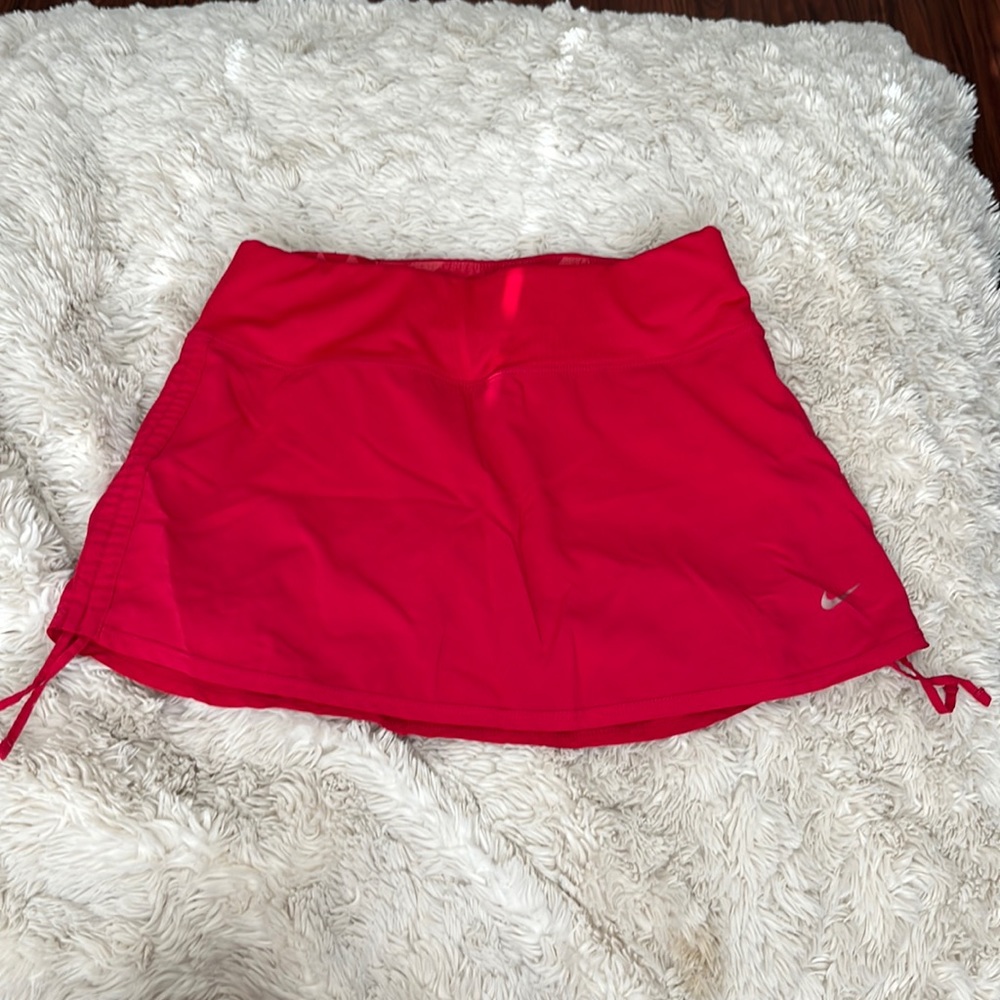 Nike red running skirt